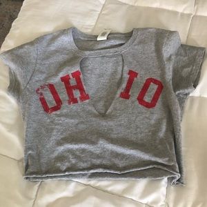 Ohio State Crop Top, cute gameday shirt